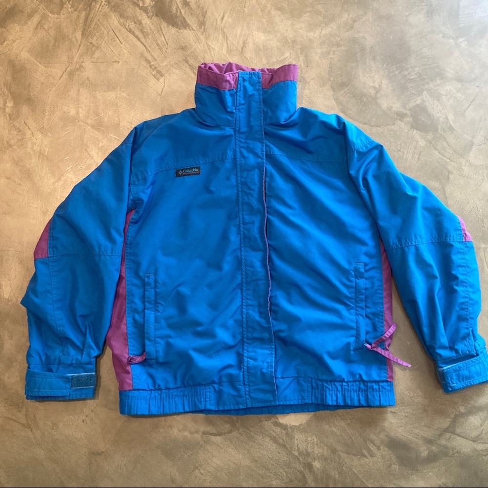 Columbia Sportswear Company Vintage 90s Jacket Teal/Purple Bugaboo Women’s Small